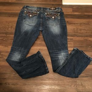 Miss Me Size 36 Mid Rise Easy Boot Inseam 35